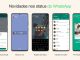 Novas formas de usar o status do WhatsApp