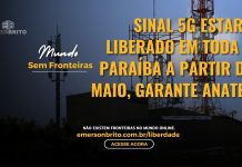 Sinal 5G estará liberado em toda a Paraíba a partir de maio, garante Anatel